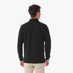 Men's Long Sleeve Striped Polo Shirt - JAMES BARK