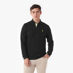 Men's Long Sleeve Striped Polo Shirt - JAMES BARK