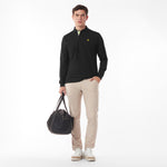 Men's Long Sleeve Striped Polo Shirt - JAMES BARK