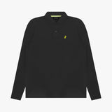 Men's Long Sleeve Striped Polo Shirt - JAMES BARK