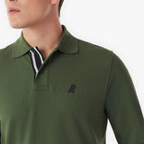 Men's Long Sleeve Striped Polo Shirt - JAMES BARK