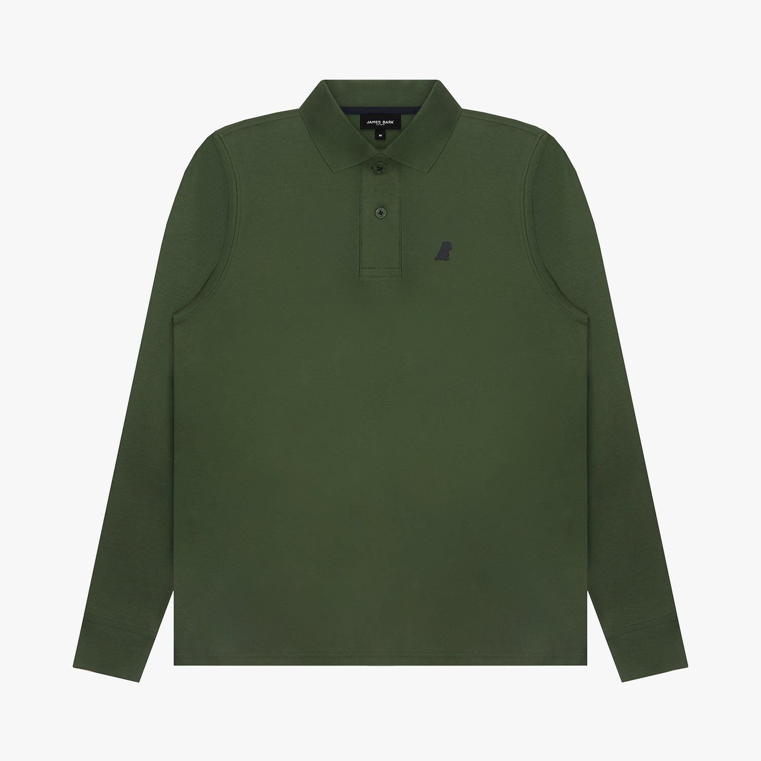 Men's Long Sleeve Striped Polo Shirt - JAMES BARK