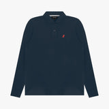 Men's Long Sleeve Striped Polo Shirt - JAMES BARK