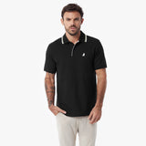 Men's Stripe Collar Polo Shirt - JAMES BARK