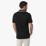 Men's Stripe Collar Polo Shirt - JAMES BARK