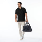Men's Stripe Collar Polo Shirt - JAMES BARK