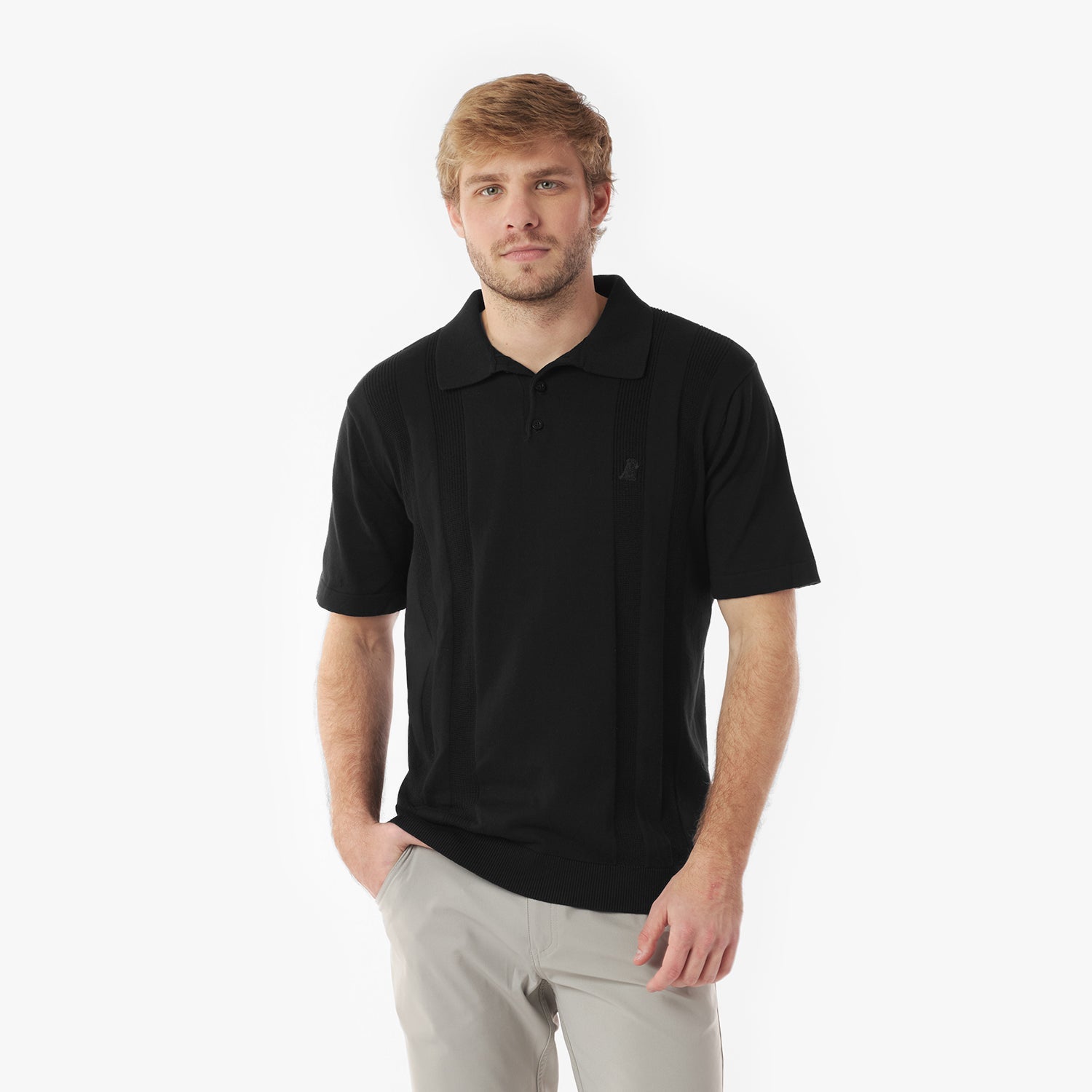 Men's Knit Polo Shirt - JAMES BARK