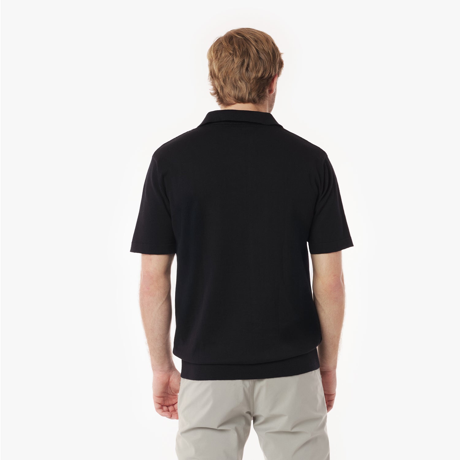 Men's Knit Polo Shirt - JAMES BARK
