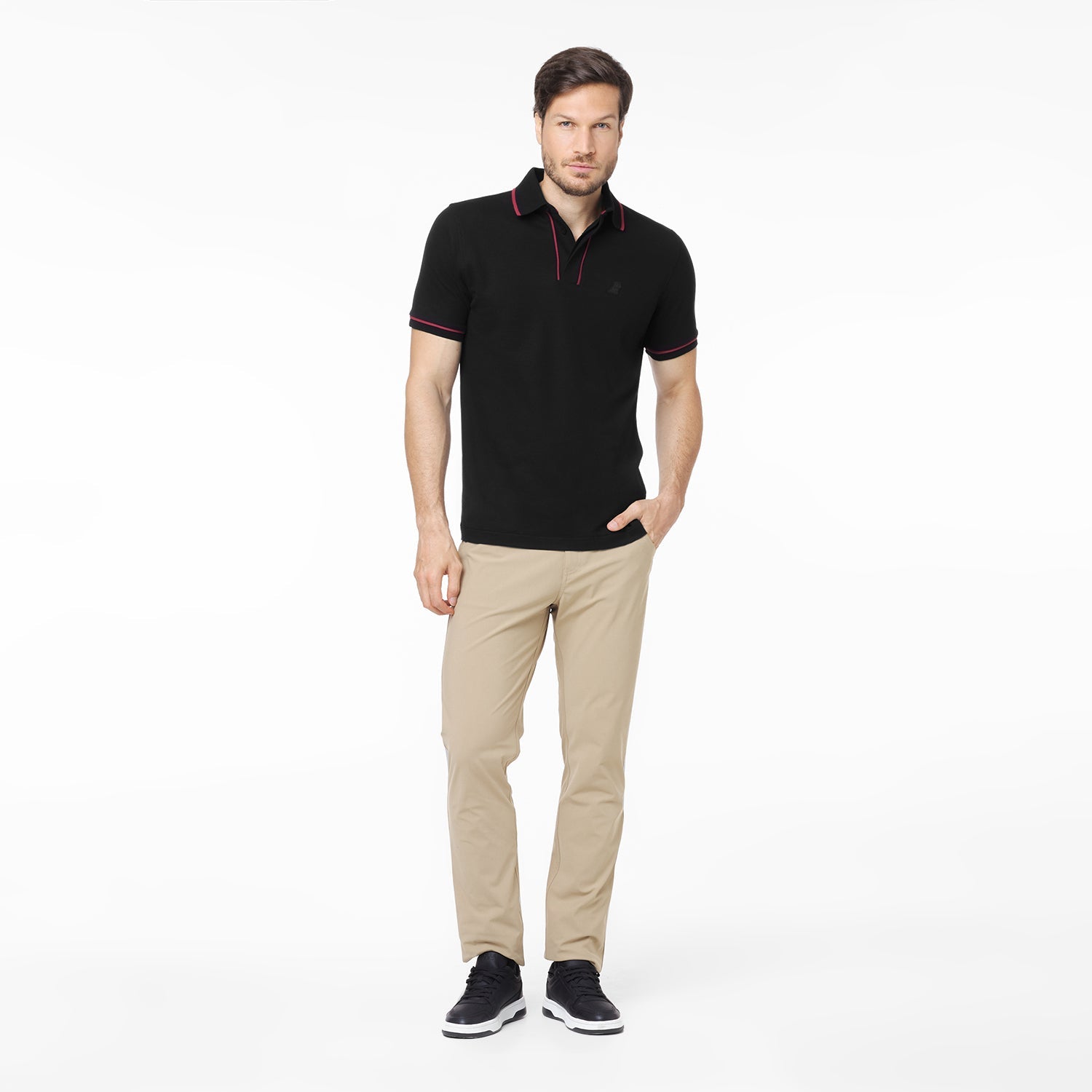Men's Accents Polo Shirt - JAMES BARK
