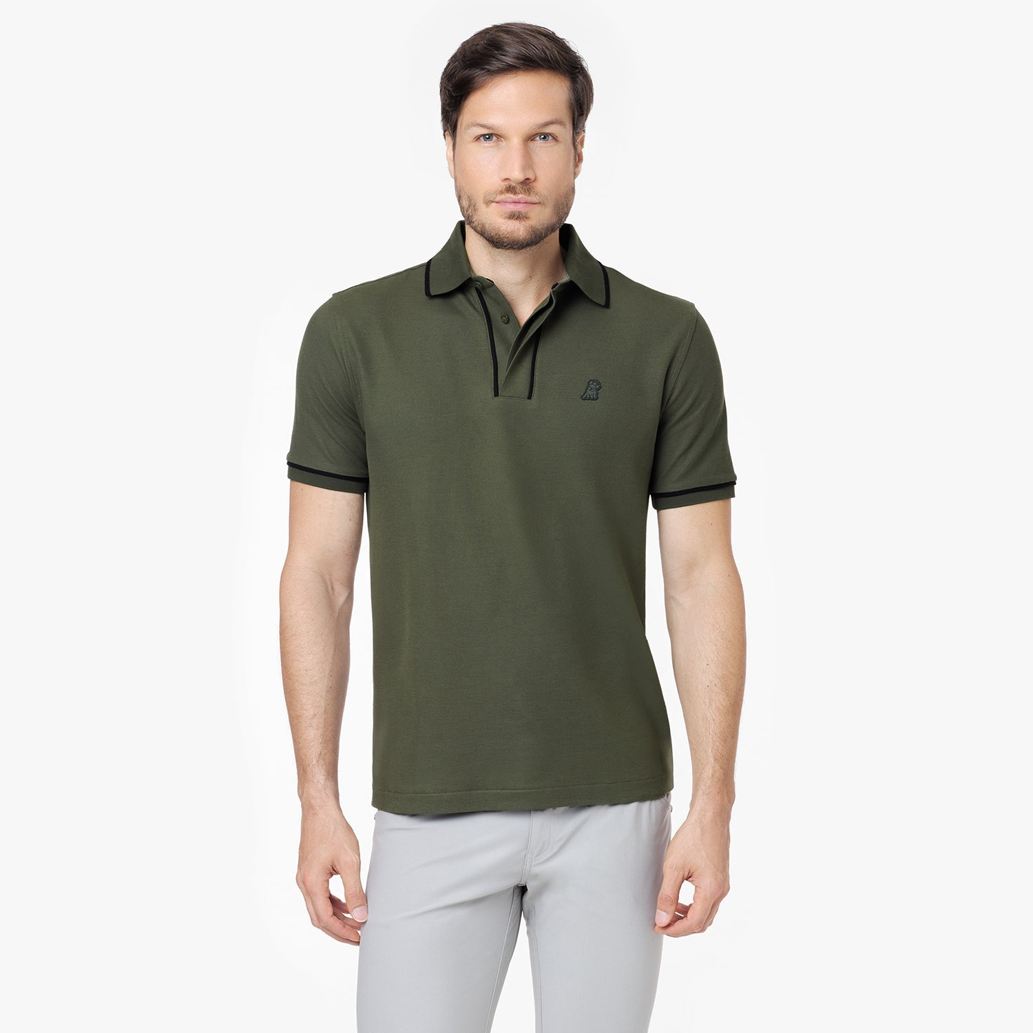 Men's Accents Polo Shirt - JAMES BARK