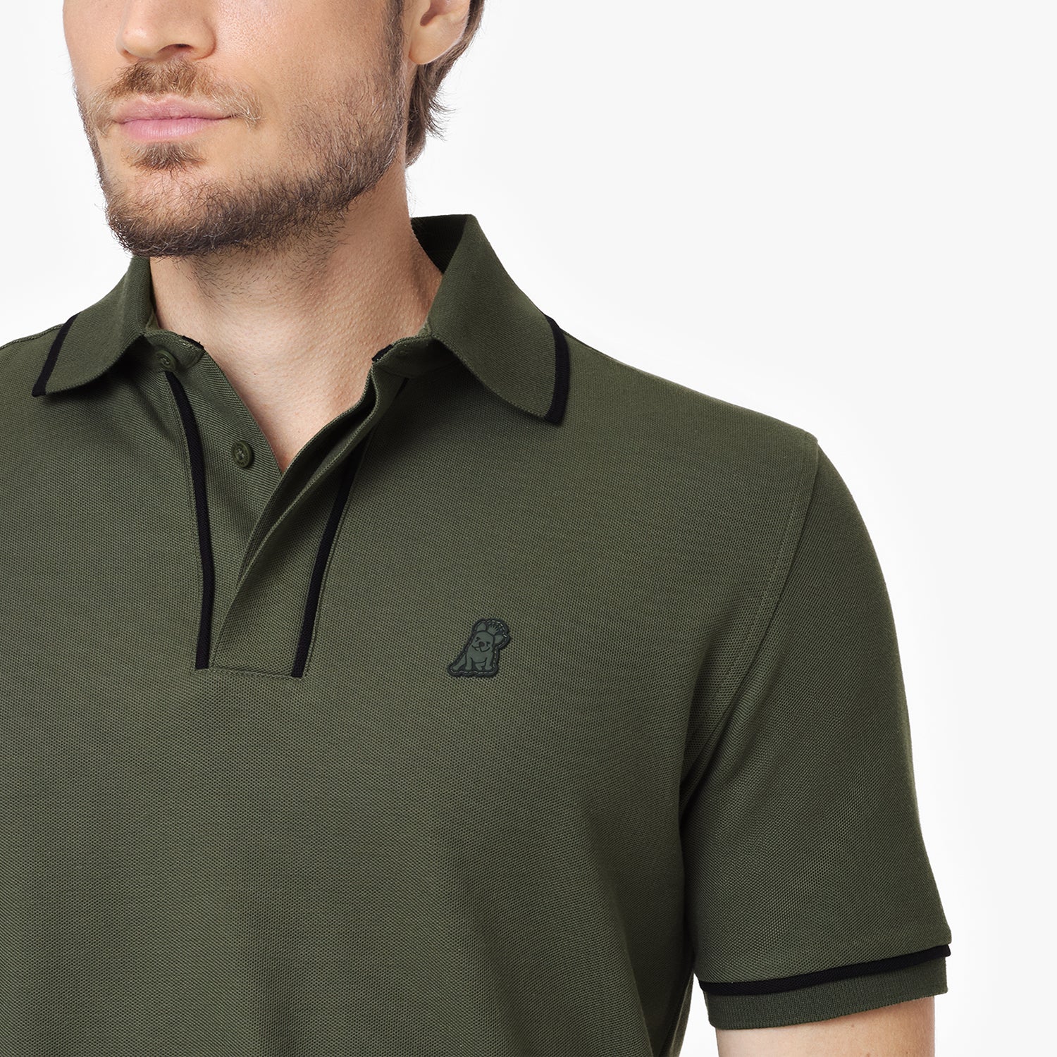 Men's Accents Polo Shirt - JAMES BARK