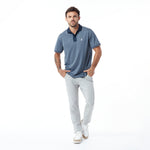 Men's Mesh Piqué Polo Shirt - JAMES BARK