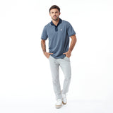 Men's Mesh Piqué Polo Shirt - JAMES BARK