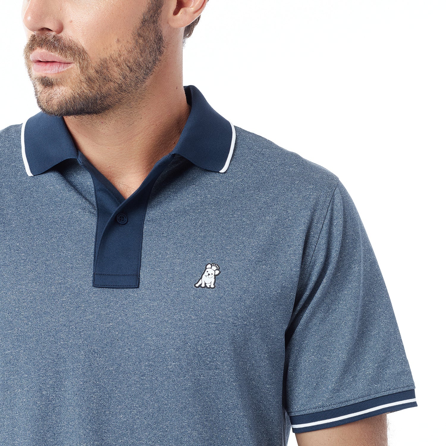 Men's Mesh Piqué Polo Shirt - JAMES BARK