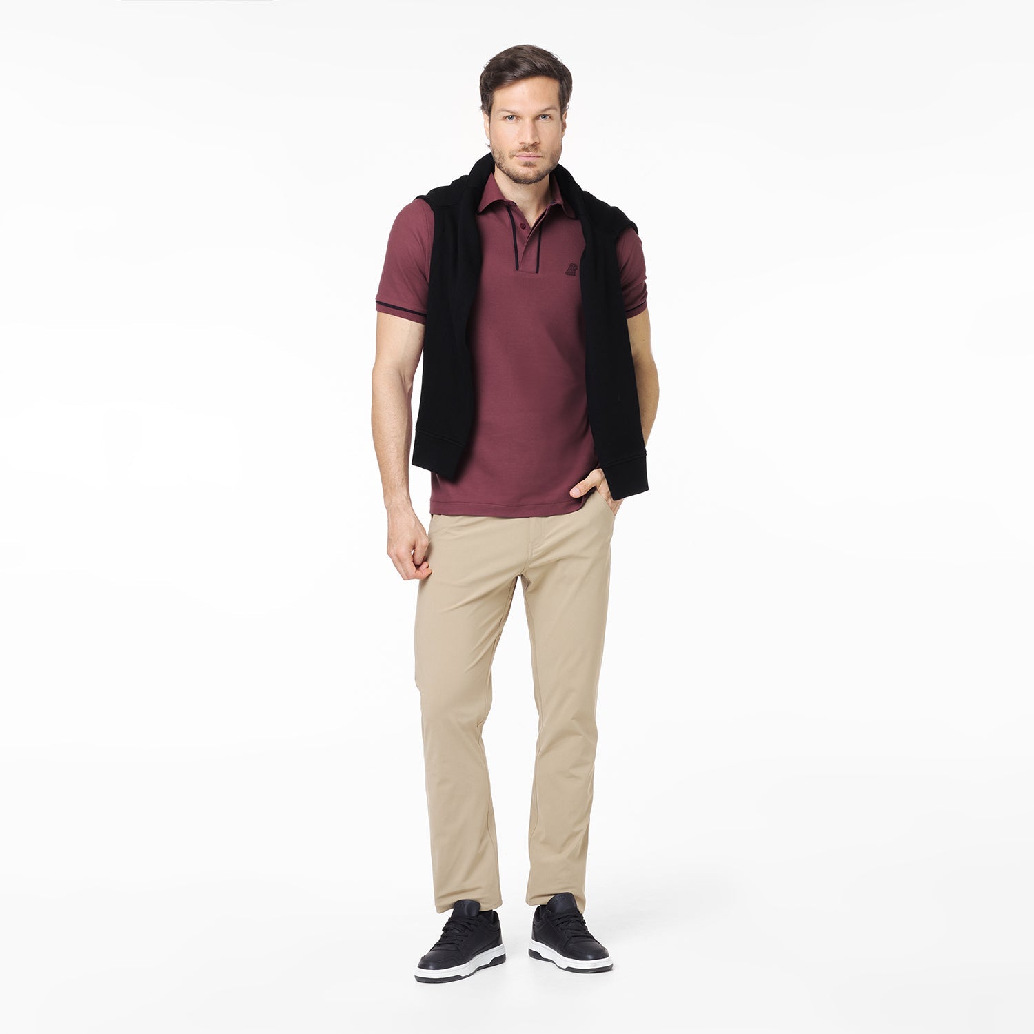 Men's Accents Polo Shirt - JAMES BARK