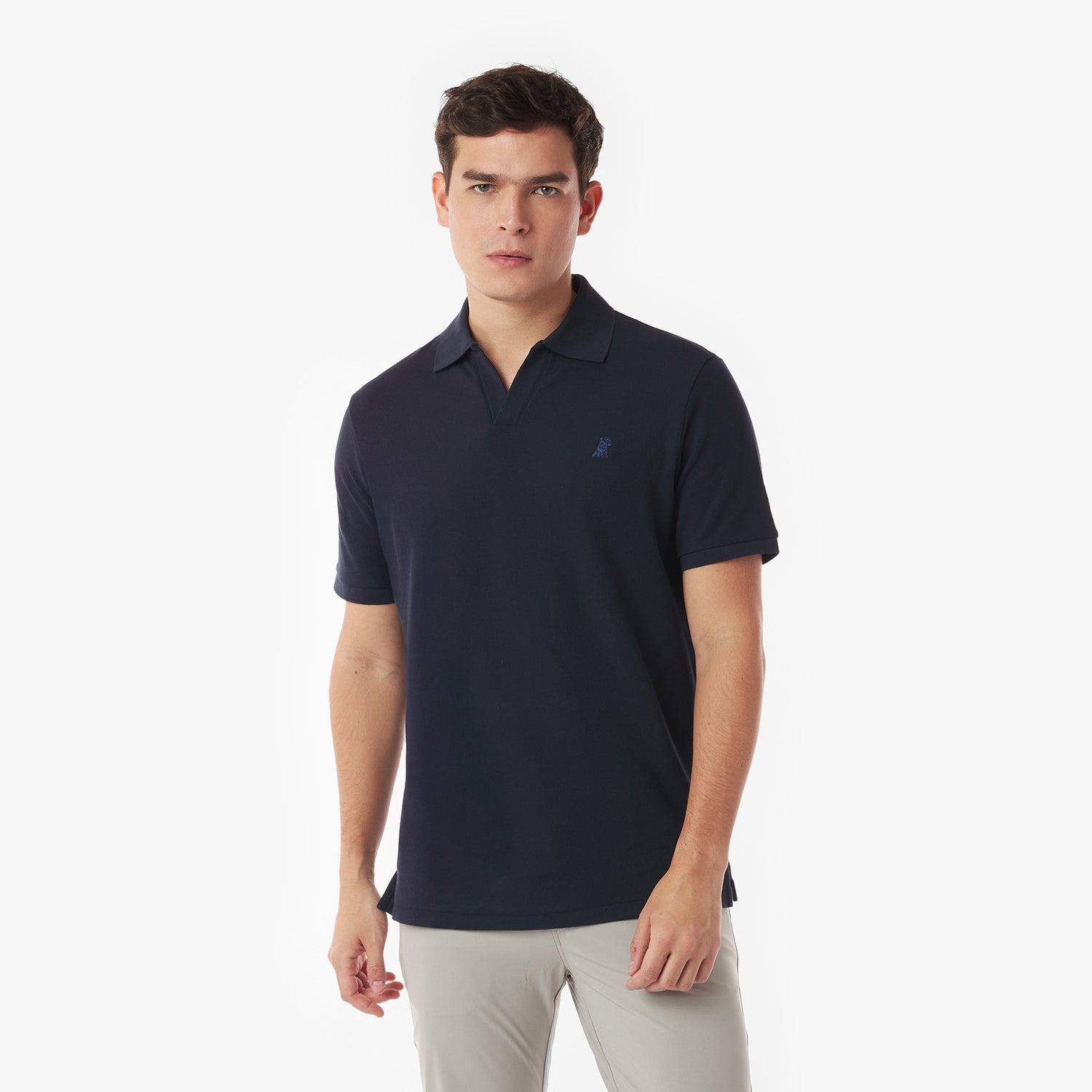 Men's Buttonless Polo Shirt - JAMES BARK