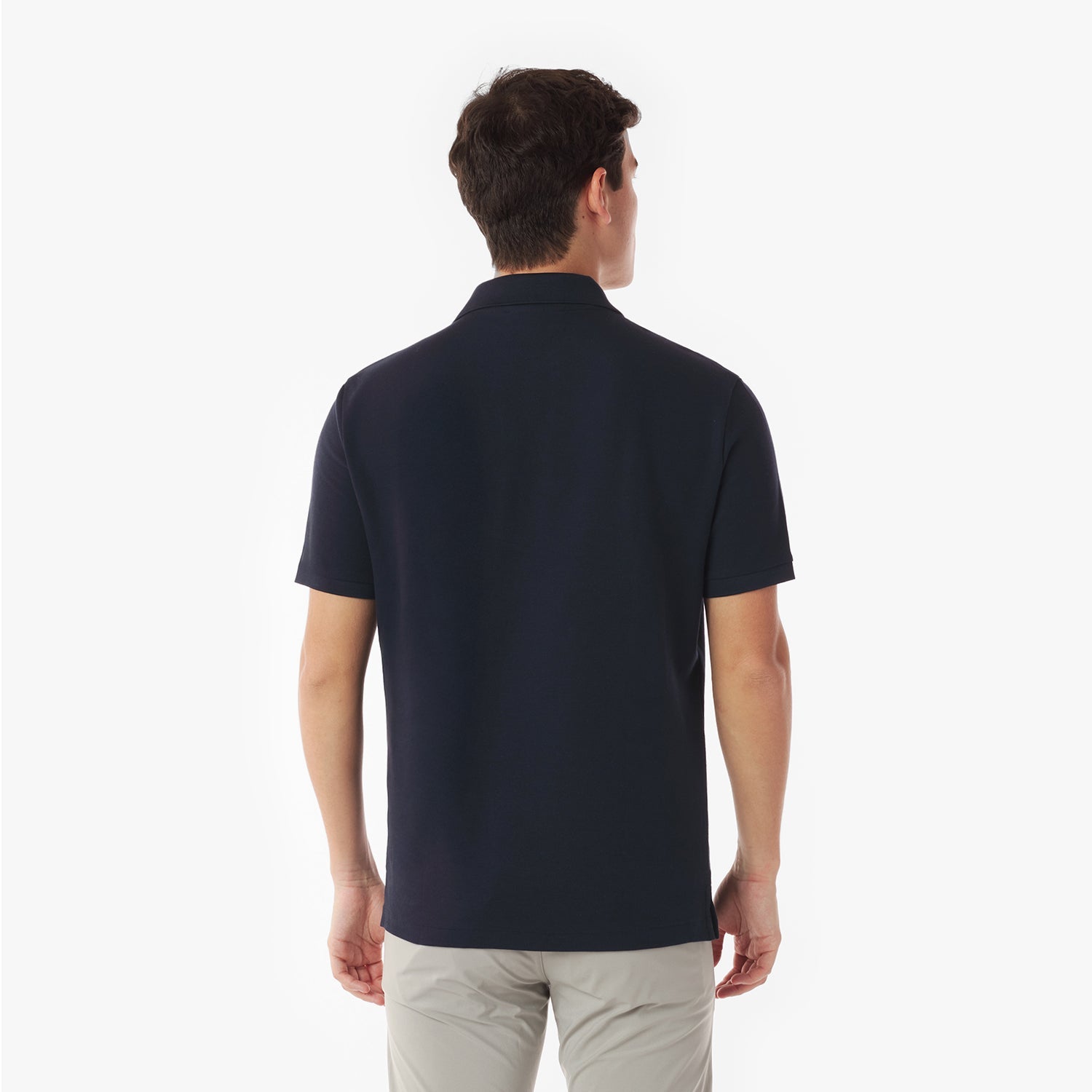 Men's Buttonless Polo Shirt - JAMES BARK