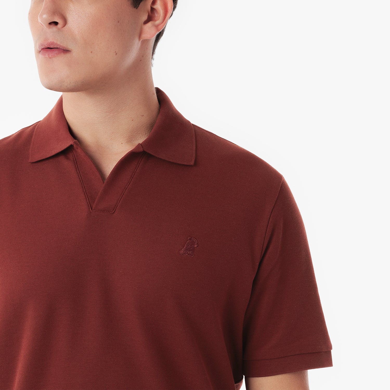 Men's Buttonless Polo Shirt - JAMES BARK