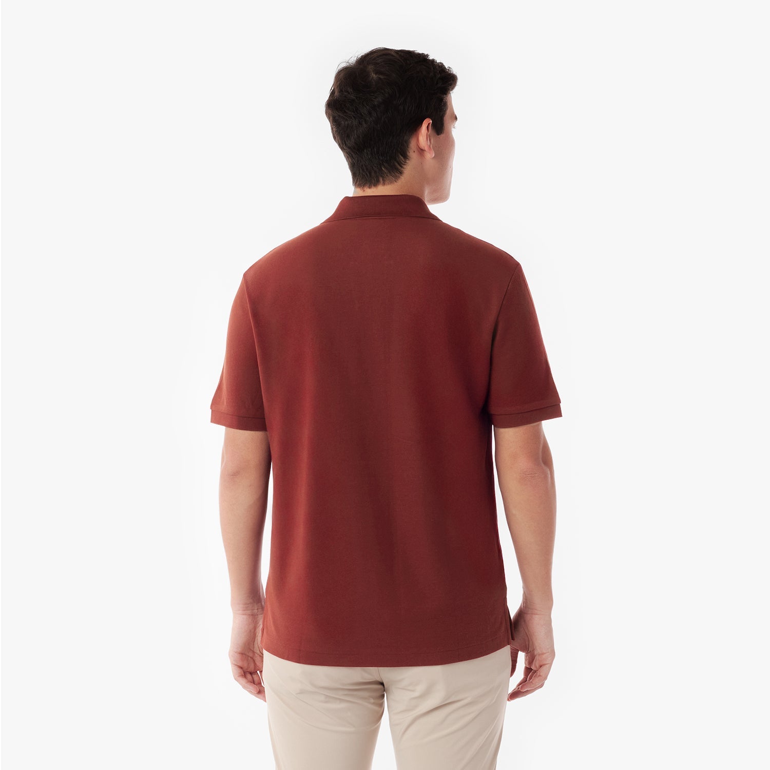 Men's Buttonless Polo Shirt - JAMES BARK