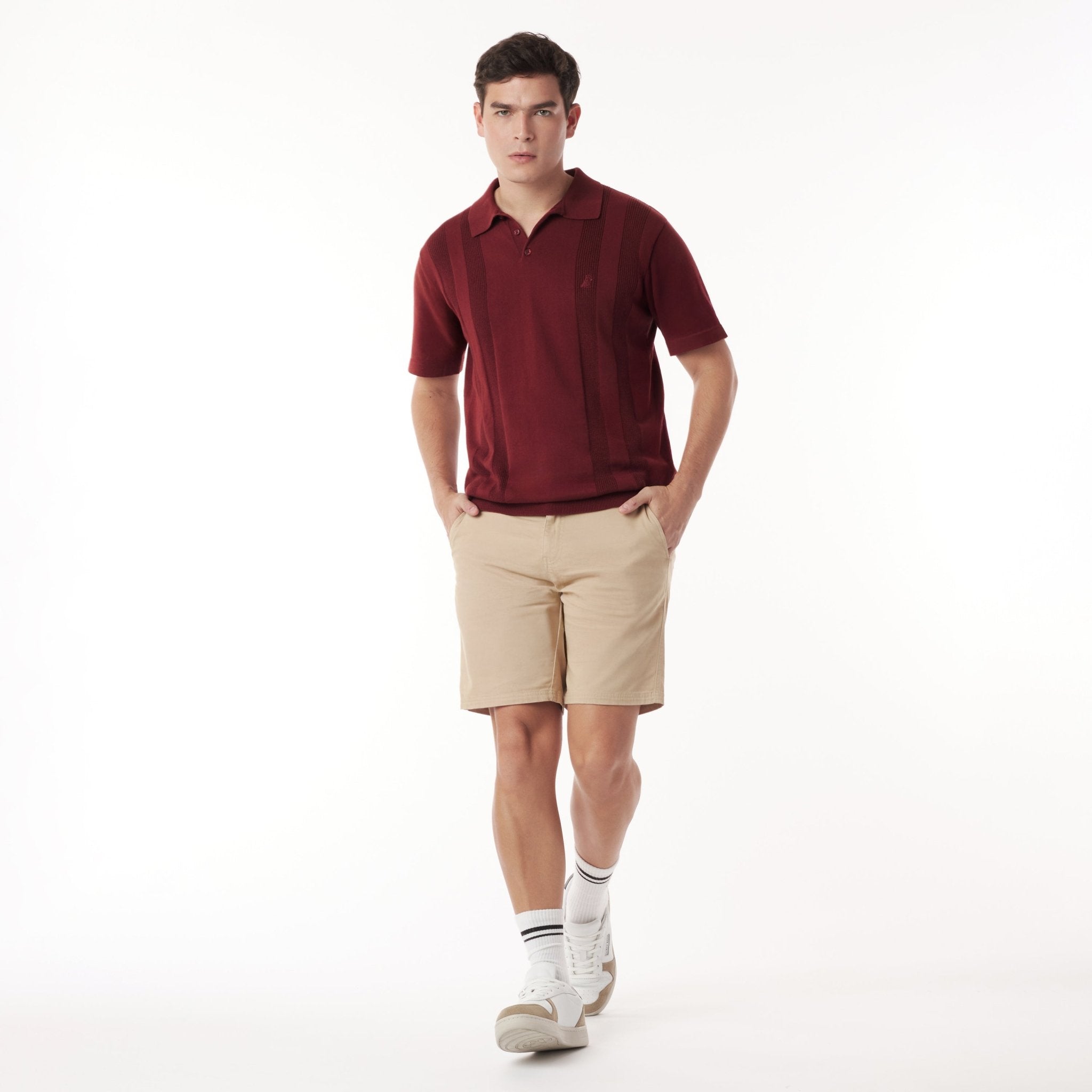 Men's Knit Polo Shirt - JAMES BARK