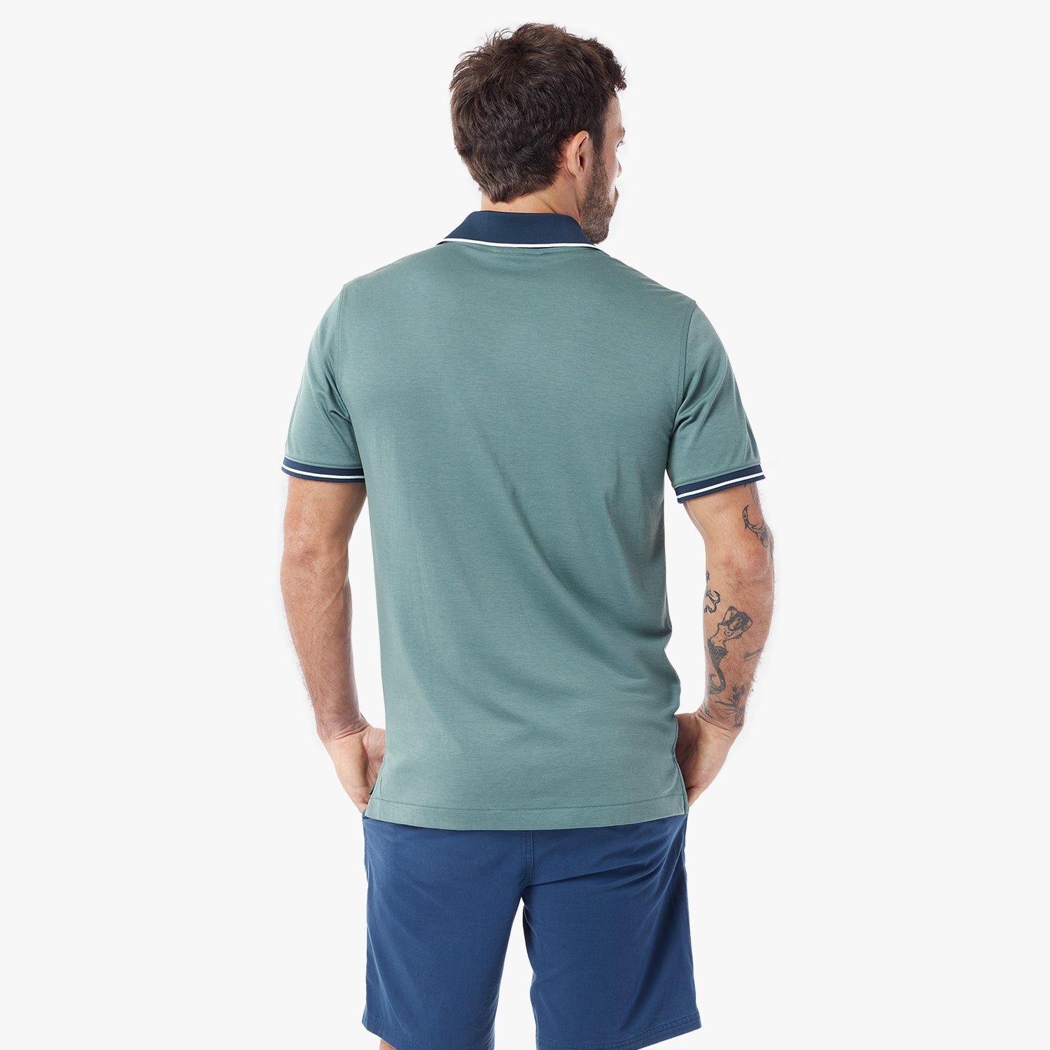 Men's Micro Pima Polo Shirt - JAMES BARK