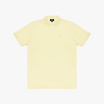 Light yellow polo shirt on a white background