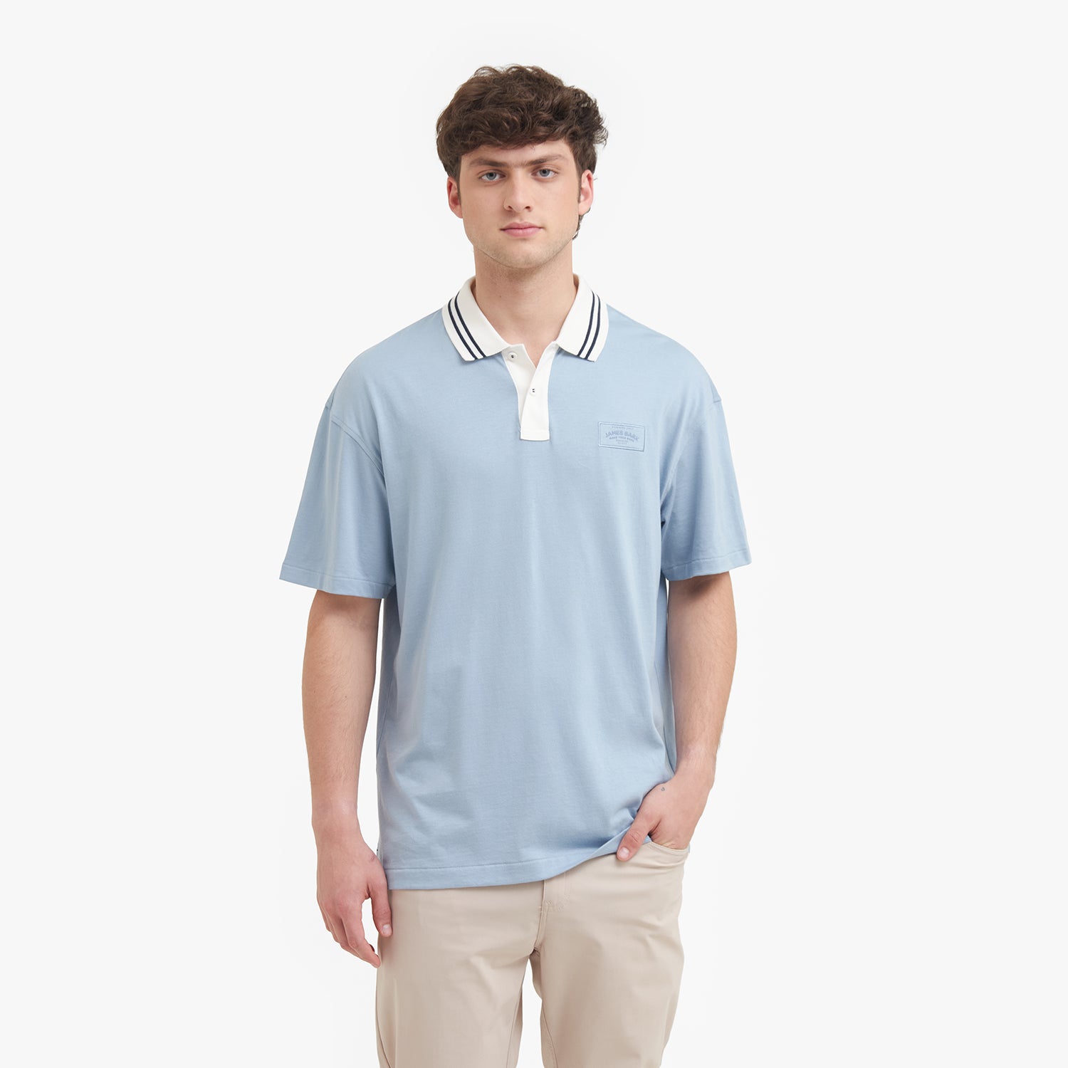 Men's Oversized Polo Shirt - JAMES BARK