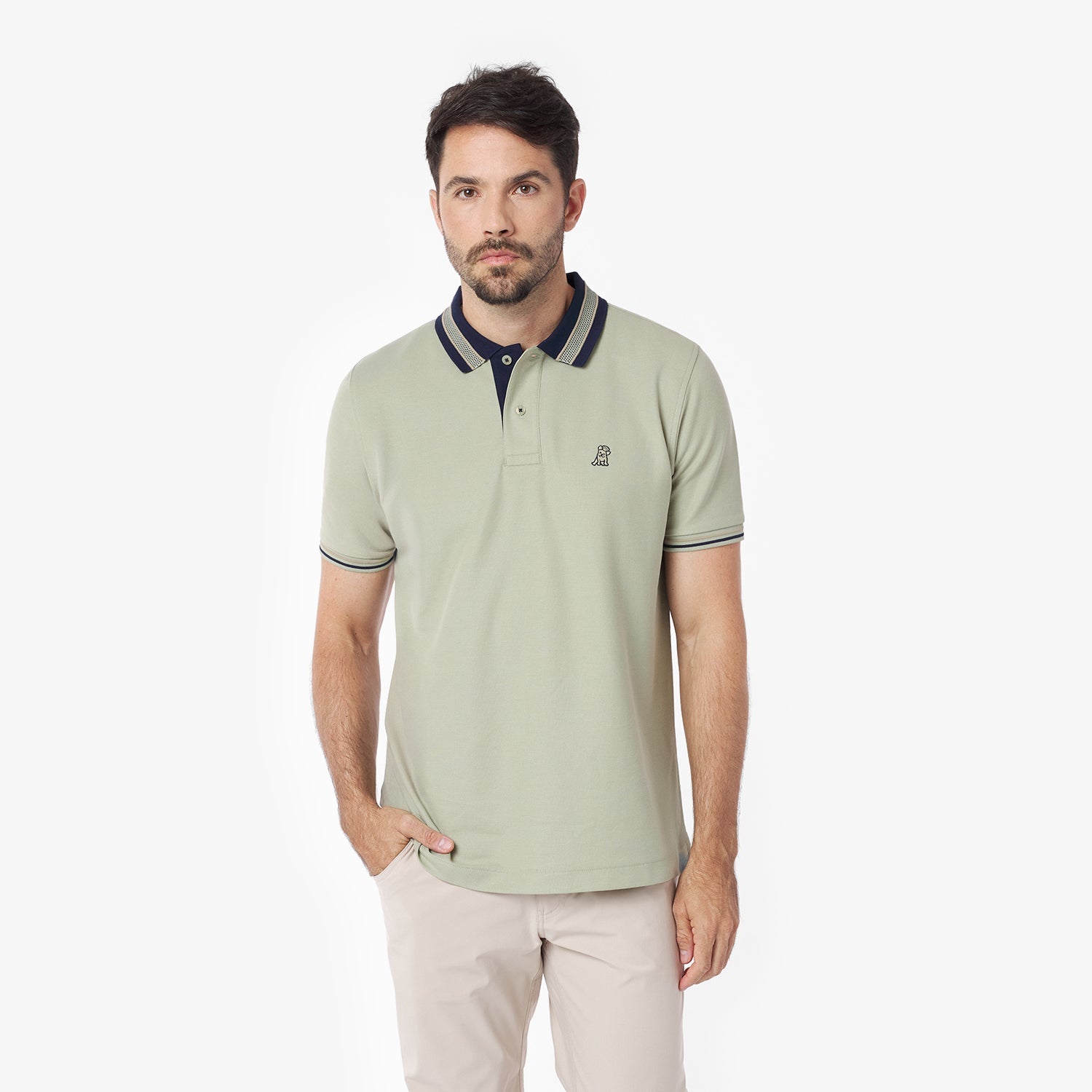 Men's Bold Detail Polo Shirt - JAMES BARK