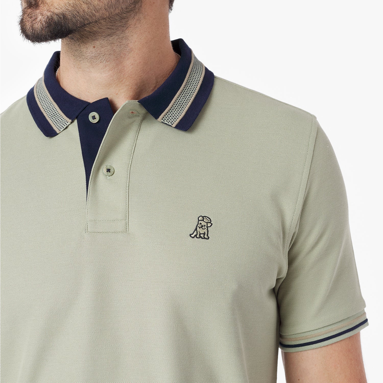 Men's Bold Detail Polo Shirt - JAMES BARK