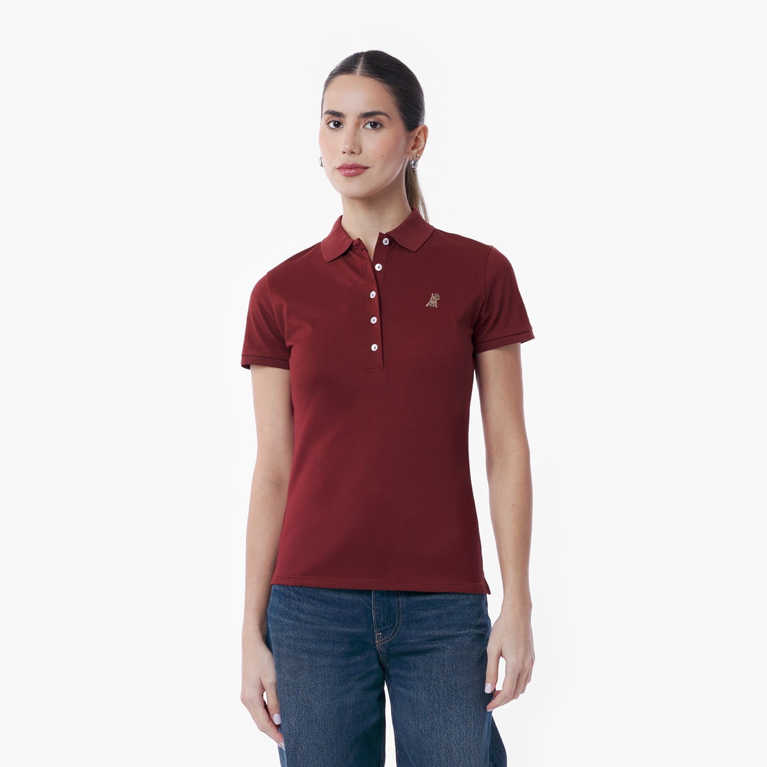 Women's Slim Fit Polo Shirt - JAMES BARK