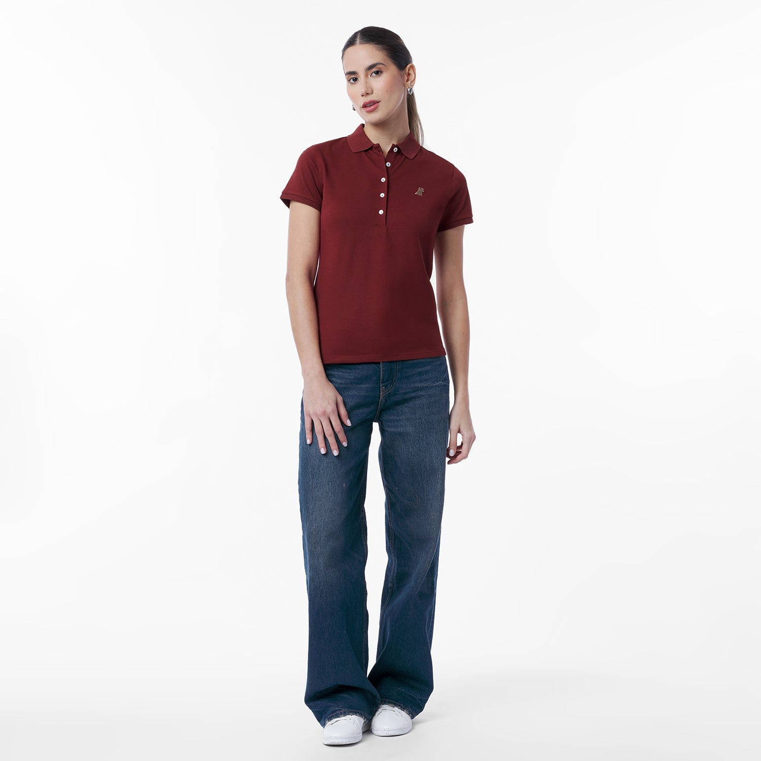 Women's Slim Fit Polo Shirt - JAMES BARK