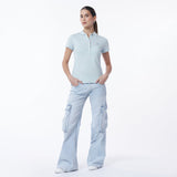 Women's Slim Fit Polo Shirt - JAMES BARK