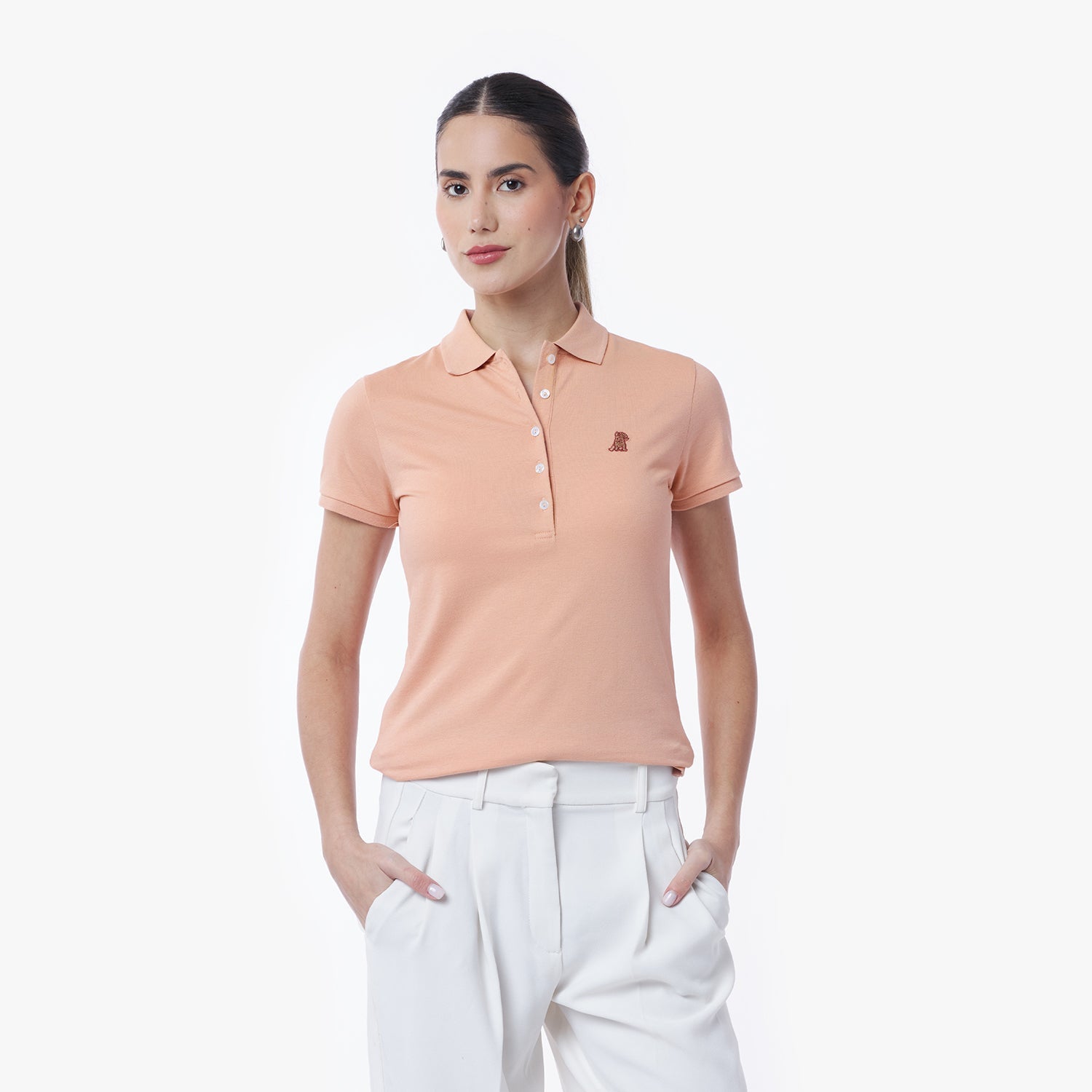 Women's Slim Fit Polo Shirt - JAMES BARK