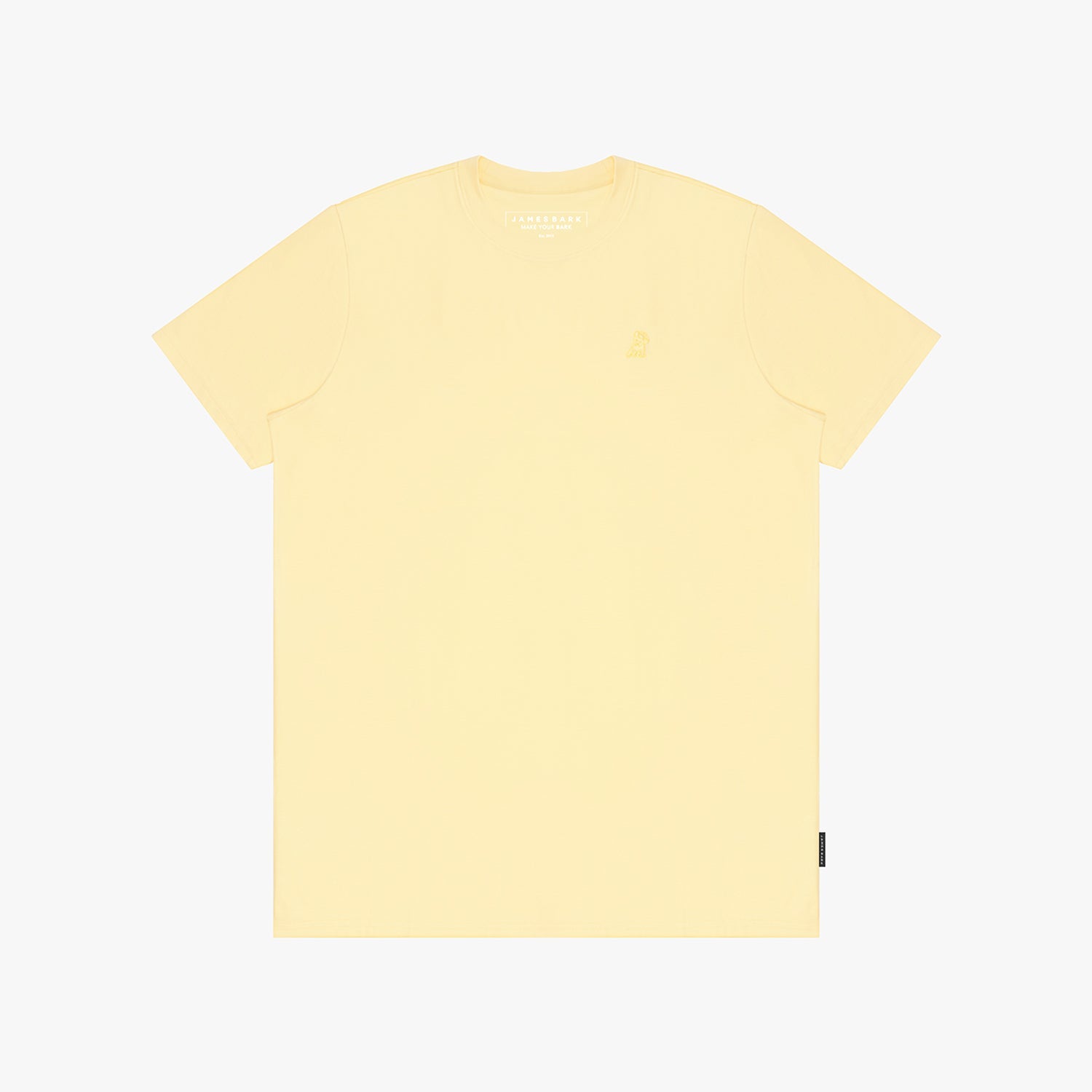 Yellow t-shirt on a white background