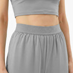 Gray athletic outfit with 'James Bark' branding on a plain background