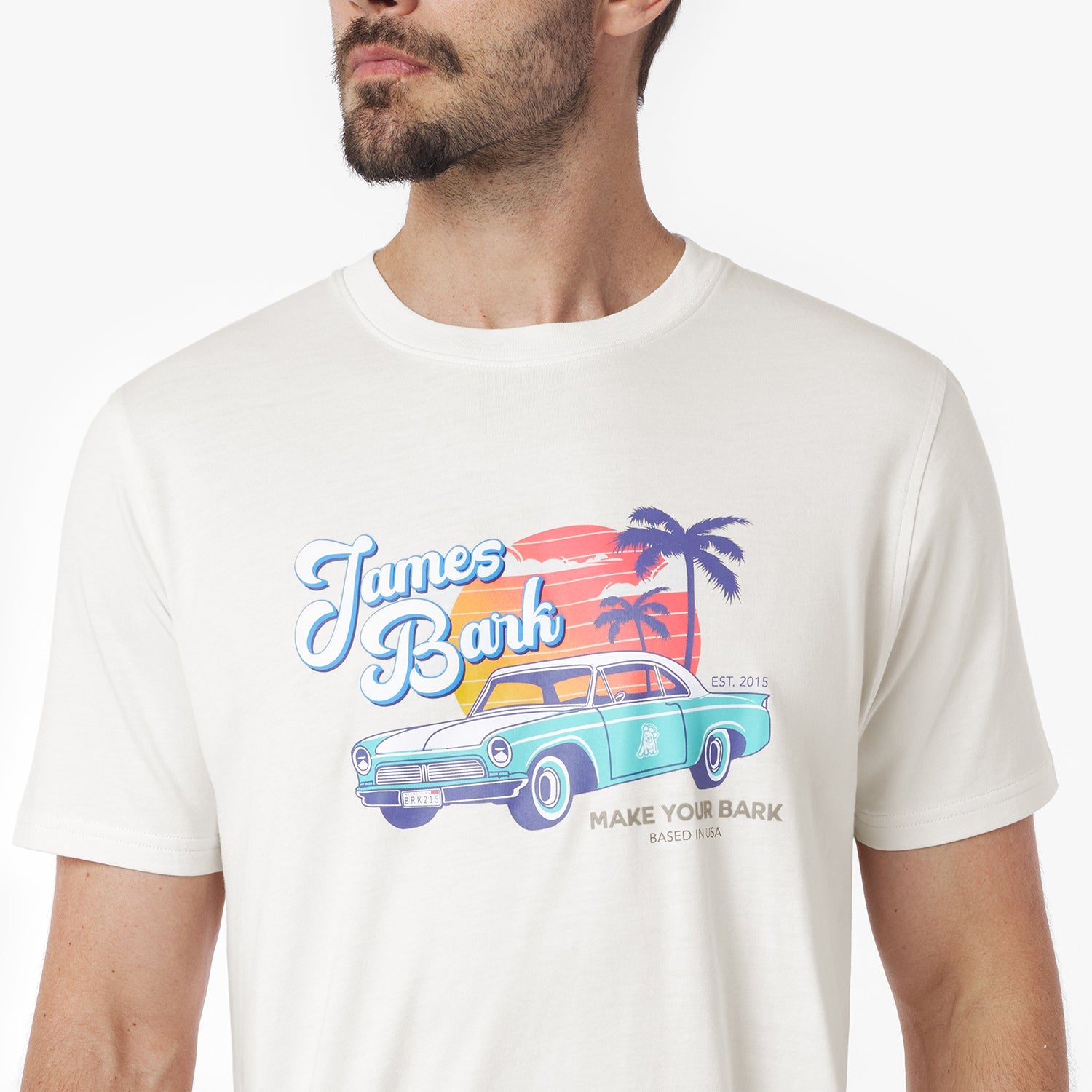 Men's Retro Malibu Graphic Tee - JAMES BARK