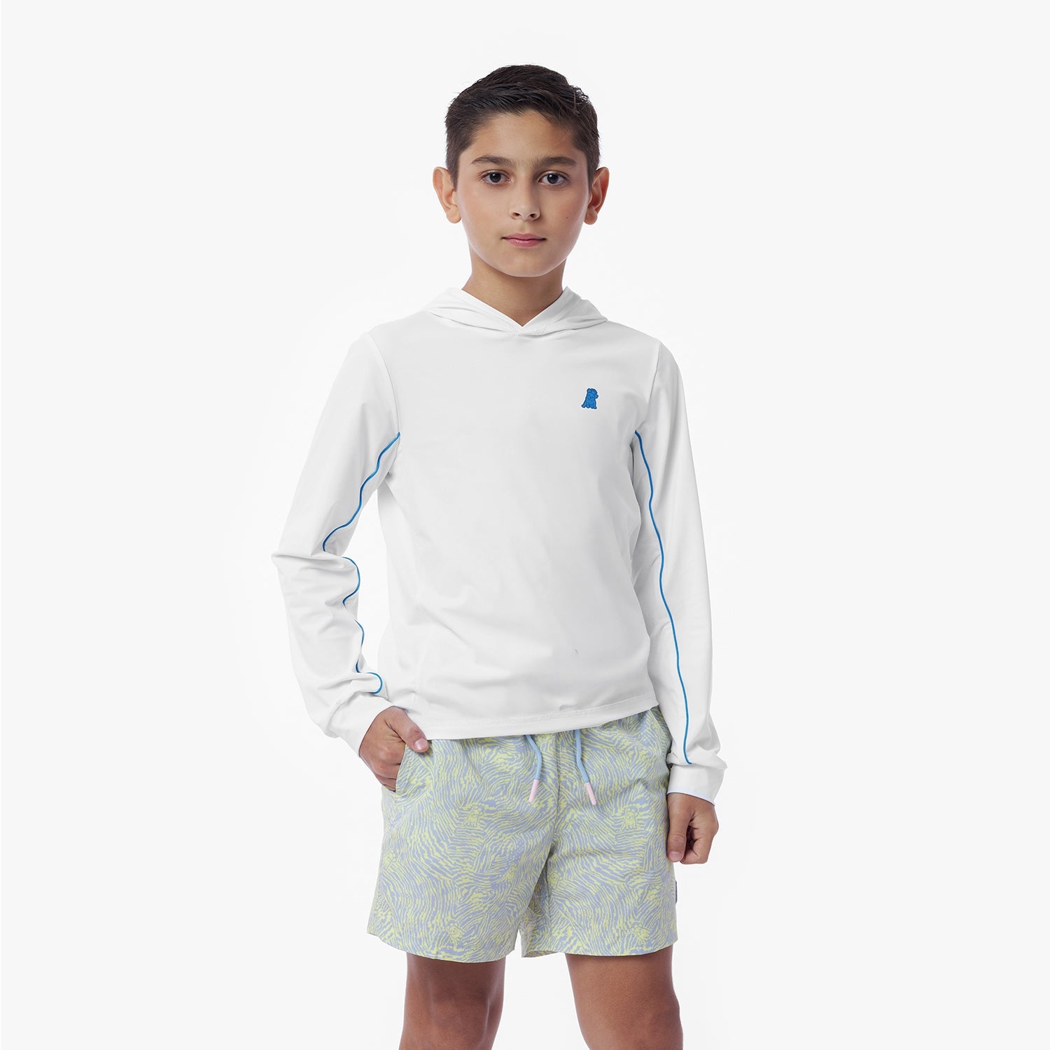 Kids' Hooded Rashguard - JAMES BARK