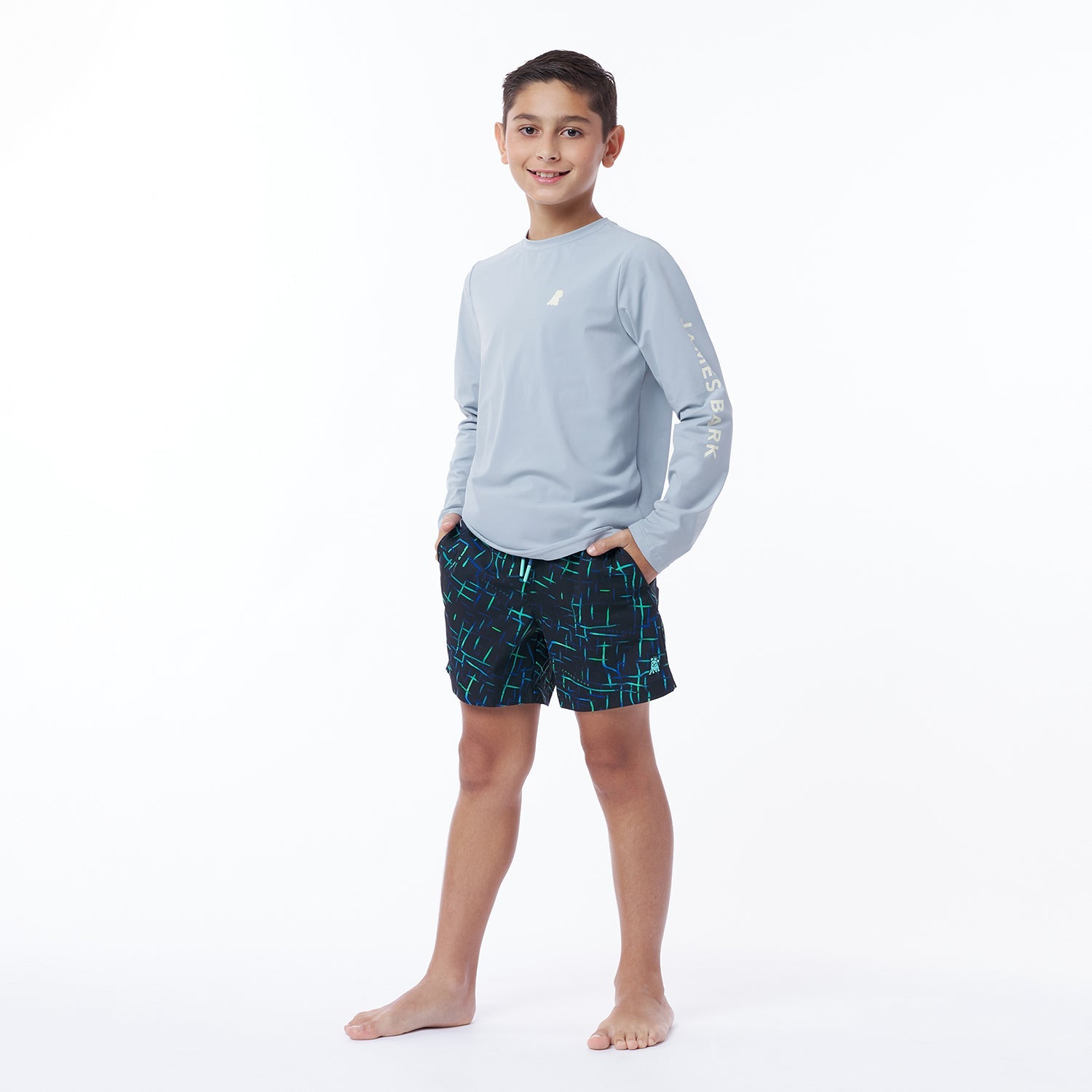 Kids' Crew Neck Rashguard - JAMES BARK