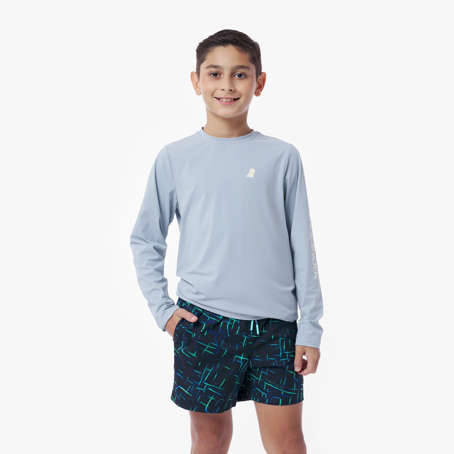 Kids' Crew Neck Rashguard - JAMES BARK