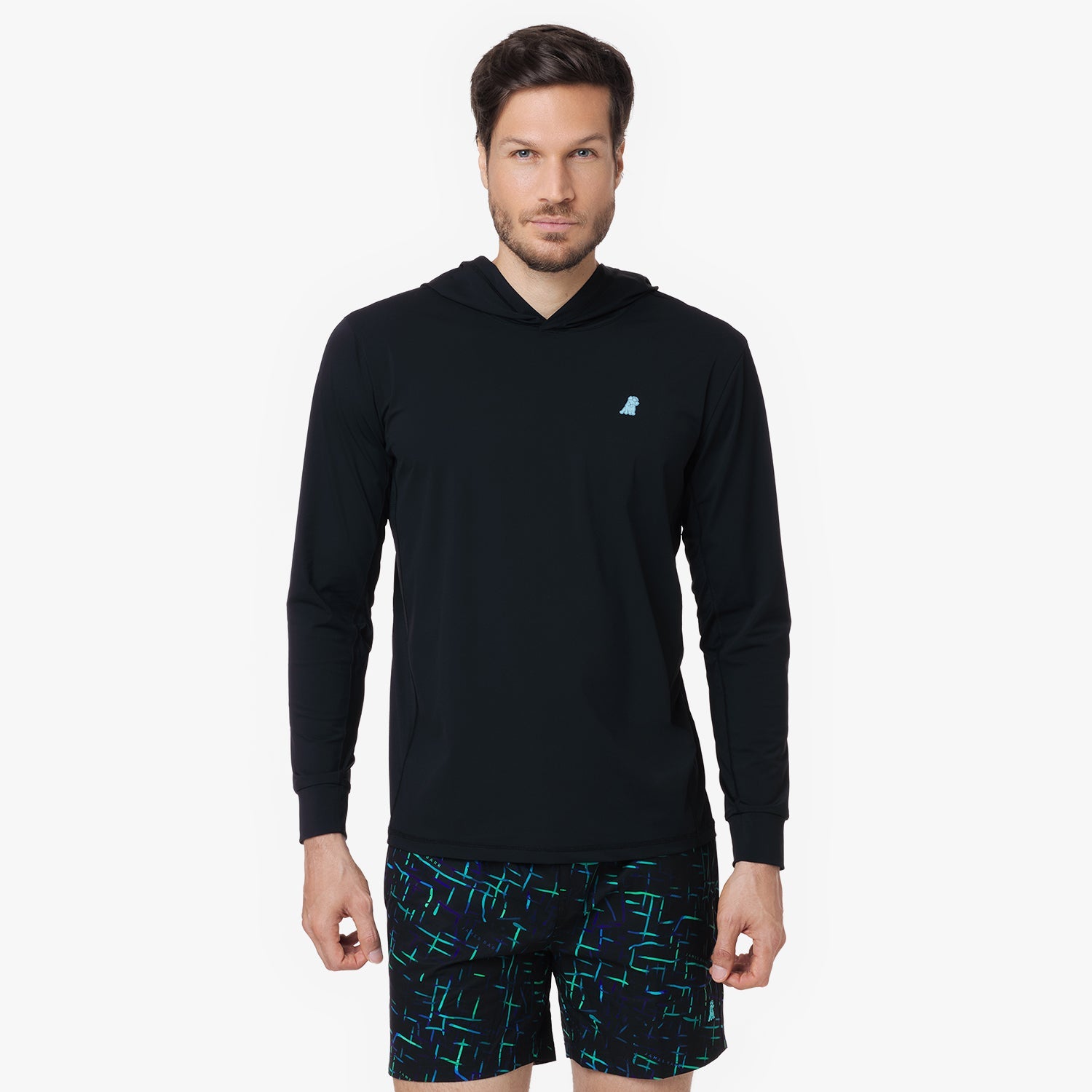 Men's Wave Hooded Rashguard - JAMES BARK