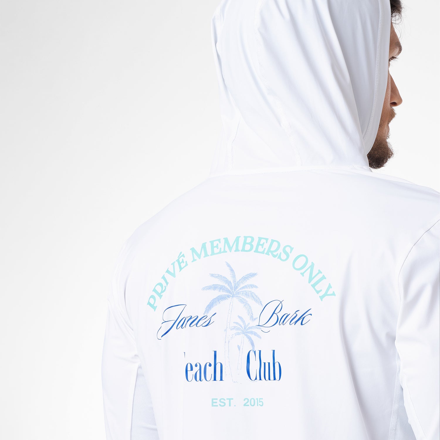 Men's Beach Club Hooded Rashguard - JAMES BARK