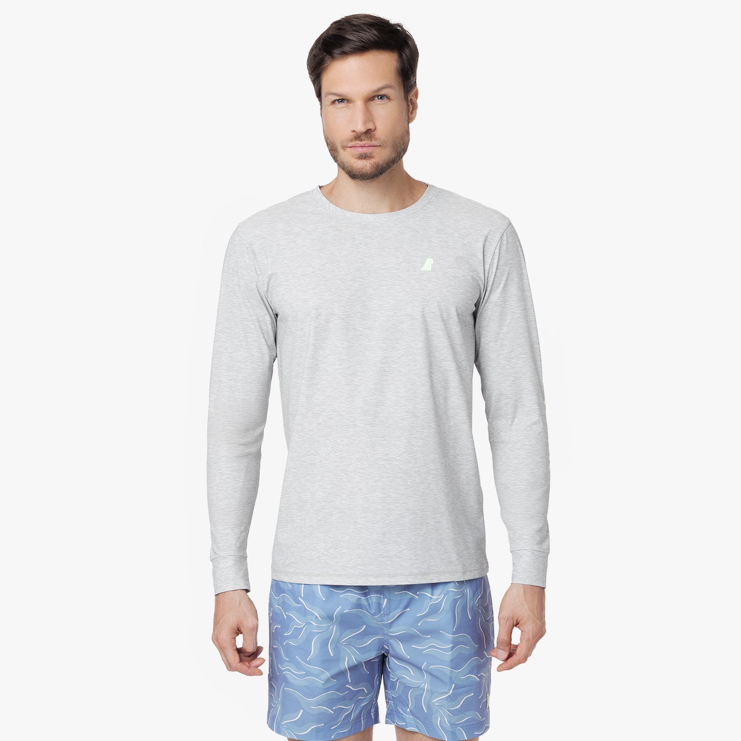 Men's Crew Neck Rashguard - JAMES BARK