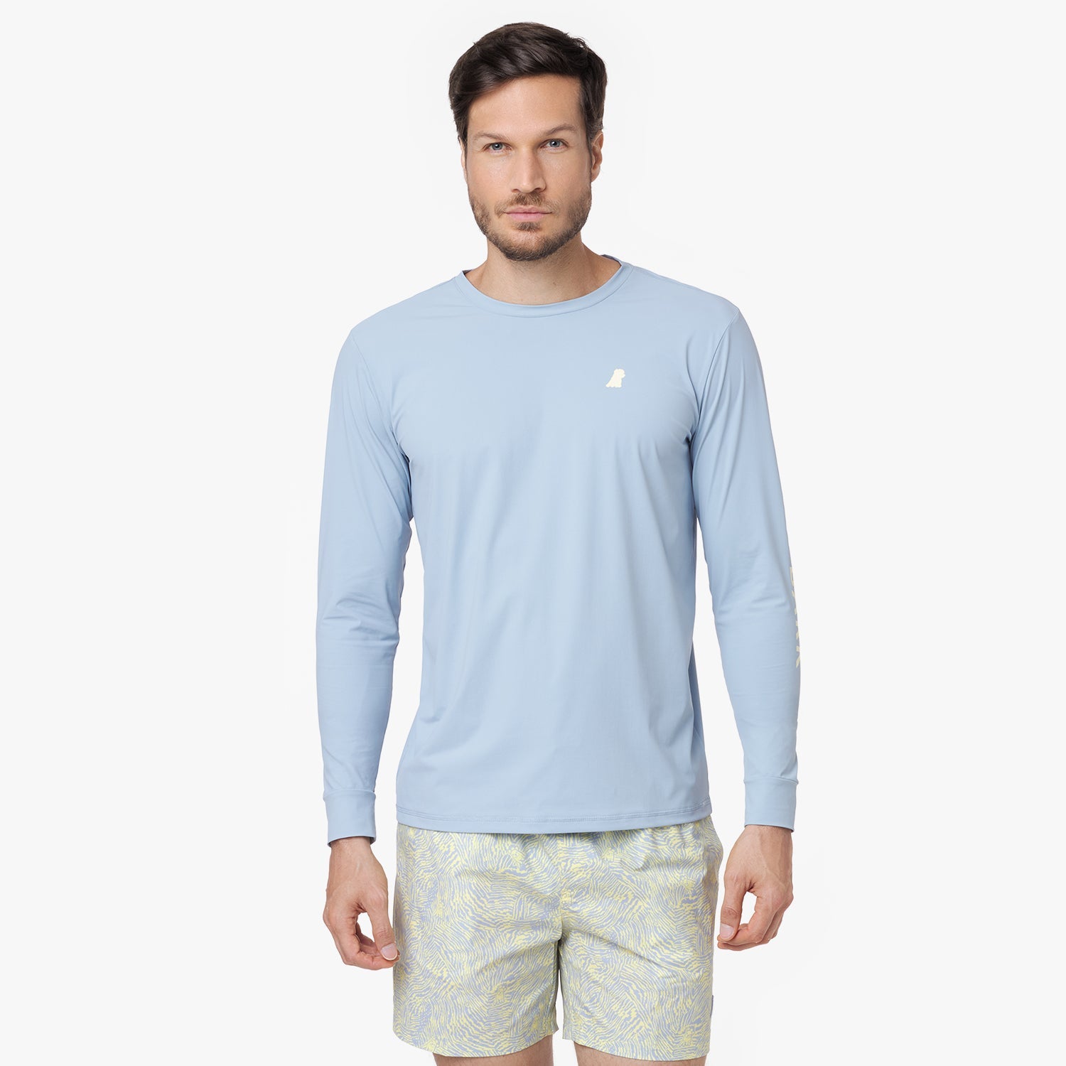 Men's Crew Neck Rashguard - JAMES BARK
