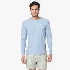 Men's Crew Neck Rashguard - JAMES BARK