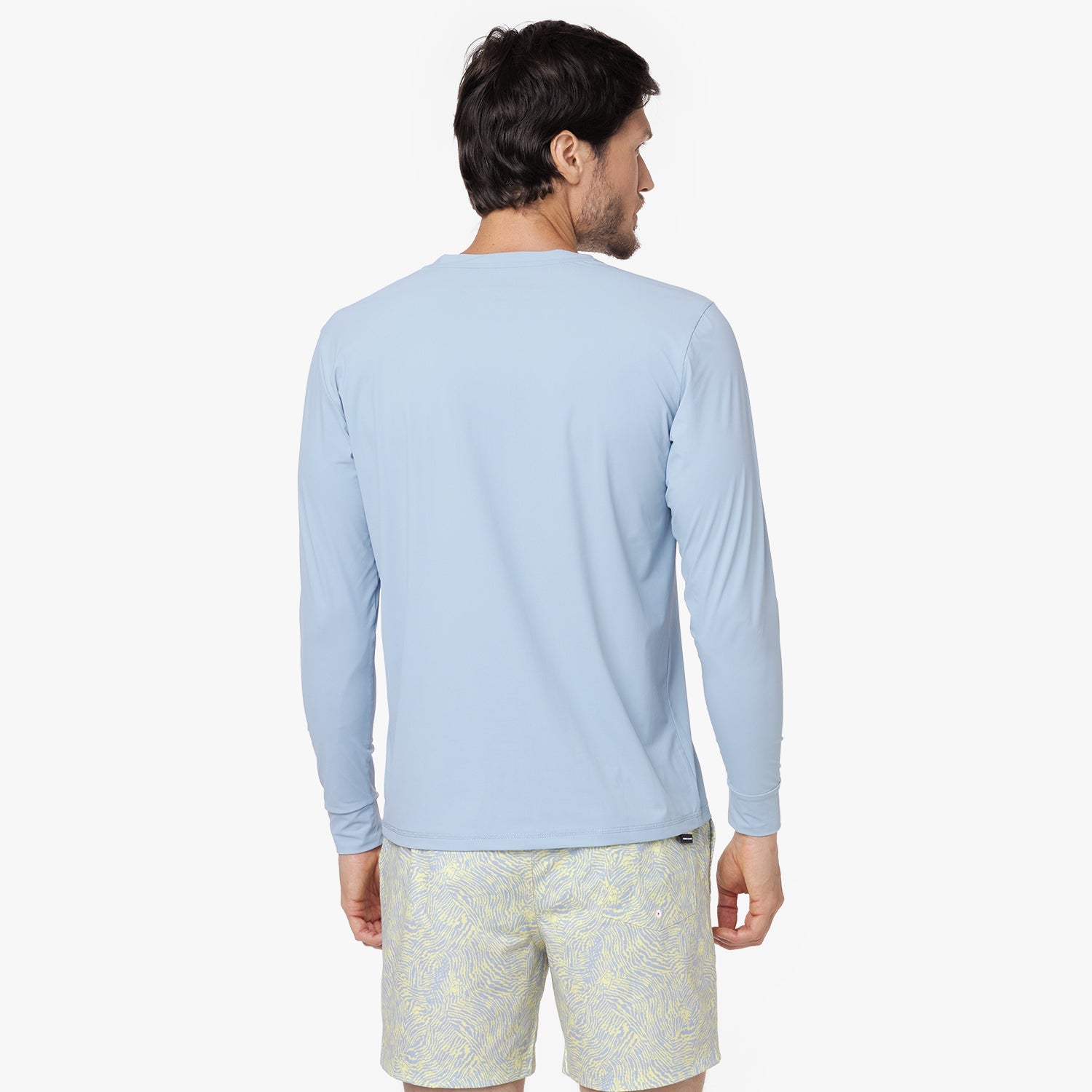 Men's Crew Neck Rashguard - JAMES BARK