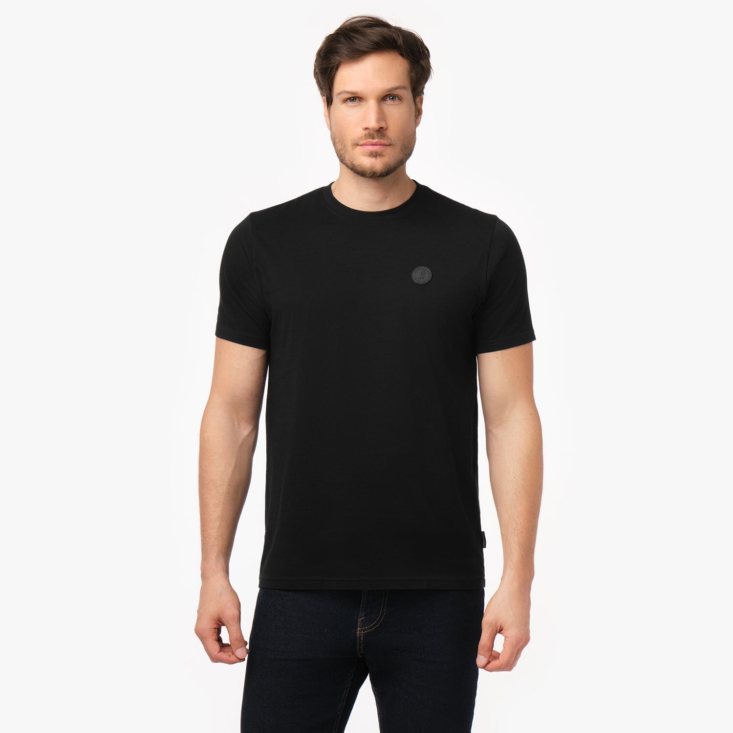 Men's Crew Neck Jersey T-Shirt - JAMES BARK