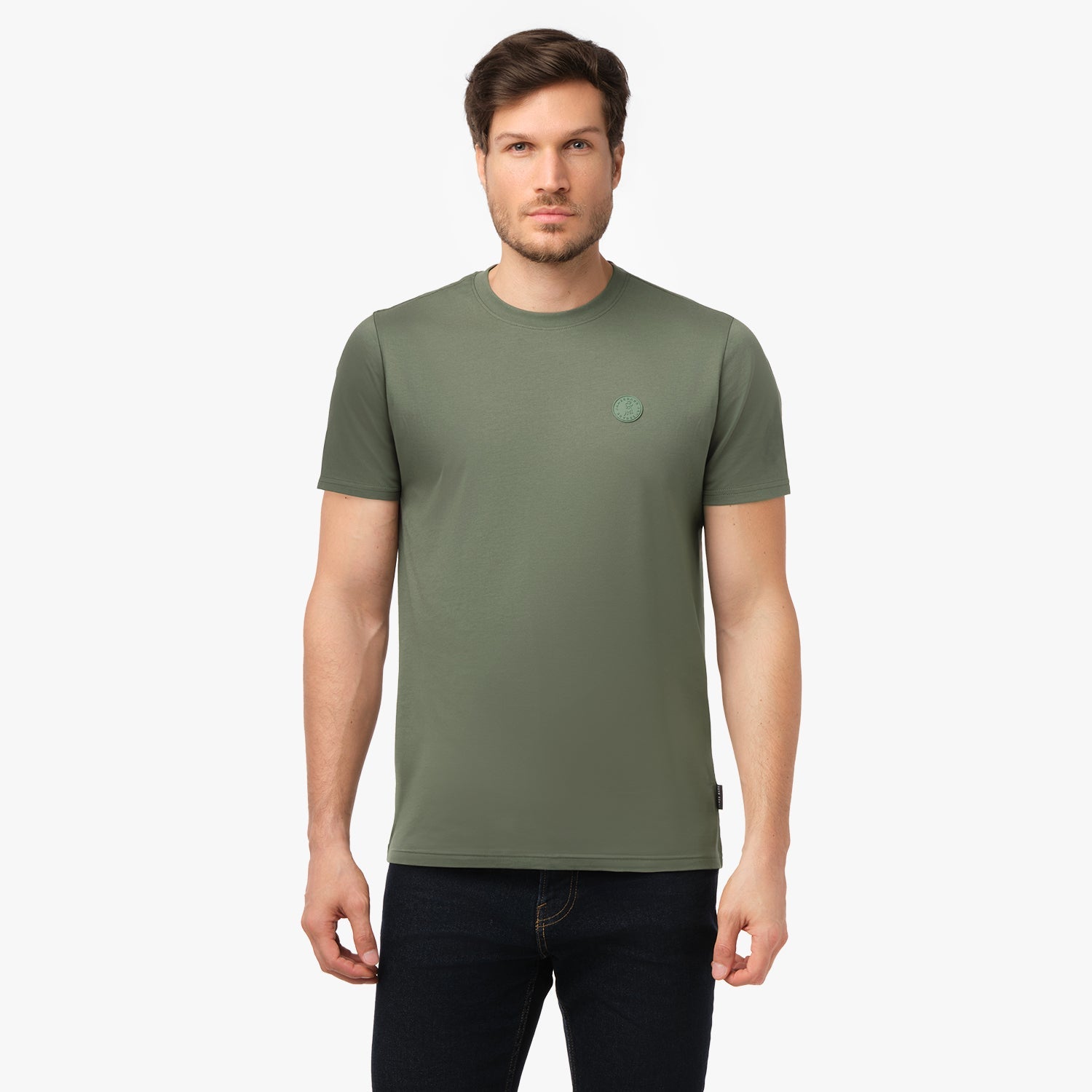 Men's Crew Neck Jersey T-Shirt - JAMES BARK