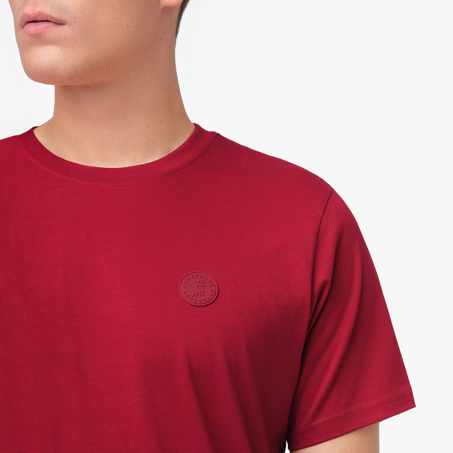 Men's Crew Neck Jersey T-Shirt - JAMES BARK