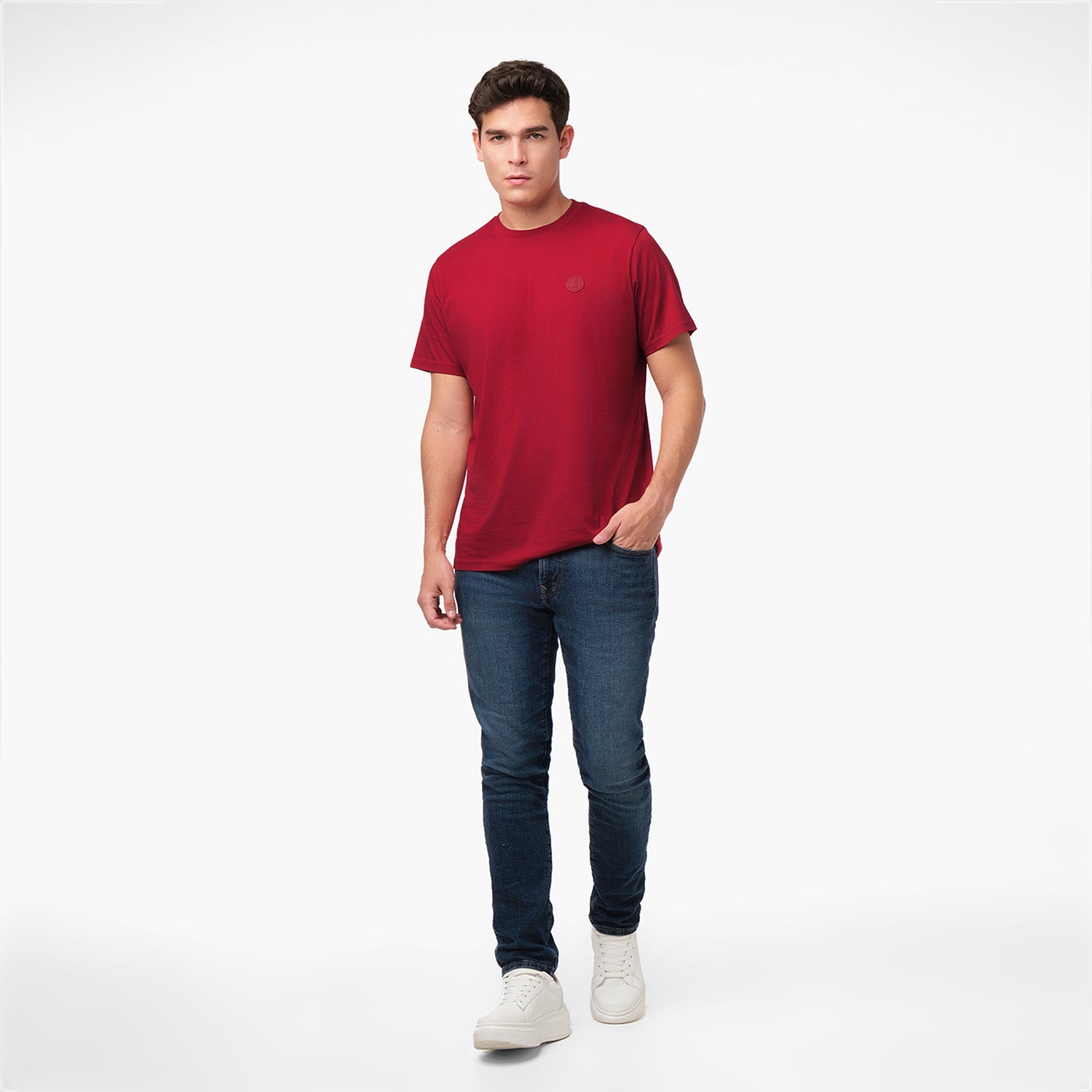 Men's Crew Neck Jersey T-Shirt - JAMES BARK