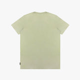 Back picture of a light green t-shirt on a white background